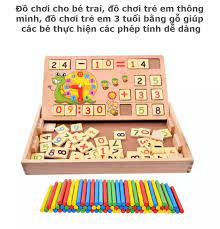 Đồ chơi cho bé trai, đồ chơi trẻ em thông minh, đồ chơi trẻ em 3 tuổi bằng  gỗ giúp các bé thực hiện các phép tính dễ dàng