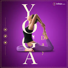 yoga day creative banner design free