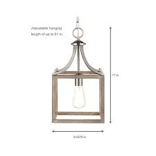 Find what you need at a great price, shop our selection of pendant lights at litfad and decorate your home. Hampton Bay Boswell Quarter 9 44 In 1 Light Brushed Nickel Pendant With Painted Weathered Gray Wood Accents 7947hdcdi The Home Depot