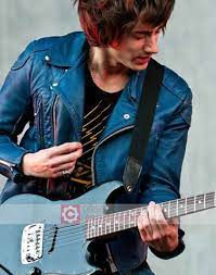 Buy Alex Turner Blue Leather Jacket