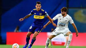 Alexis soto tries a through ball, but leonardo sigali is caught offside. Boca Juniors Vs Santos Match Report January 6 2021 La Pelotita