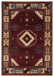 indoor border southwestern area rug