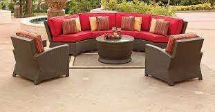 curved sectional with club chairs