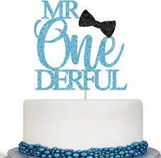 Mr Onederful Cake Blue gambar png