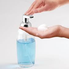 Refillable Glass Foaming Soap Dispenser