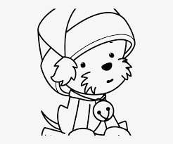 Download and print free christmas puppy coloring pages. Santa Hat Coloring Page Elegant Funny Puppy Wearing Christmas Drawing Ideas Png Image Transparent Png Free Download On Seekpng