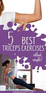 best triceps exercises without weights