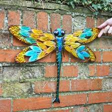 Colourful Dragonfly Garden Wall Art