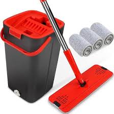 flat floor mop bucket set self cleaning