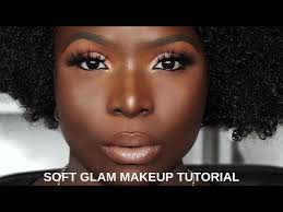 soft glam makeup tutorial for dark skin