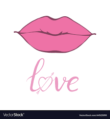 pink glossy lips white teeth beautiful