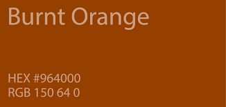 24 Shades Of Orange Color Palette