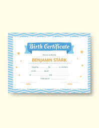 9 Sample Birth Certificate Templates Free Premium Templates