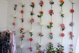 diy flower wall with hobbycraft
