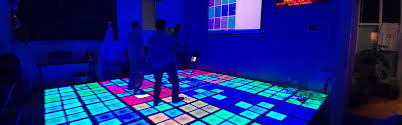 daunting interactive led dancefloor