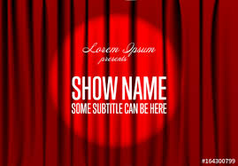Theater Curtain Banner 1 Buy This Stock Template And