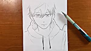 Follow my step by step drawing tutorial and make your own sweater drawing easy! Easy Drawing How To Draw A Boy With A Hoodie Youtube