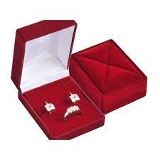 jewelry box small dark red buka