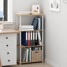 White Plastic 4 Shelf Etagere Bookcase