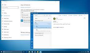 mail app when not working on windows 10