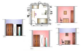 Autocad Drawing Of A Bedroom With