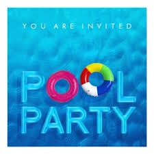 Summer Swimming Pool Party Invitation Invitation Templates