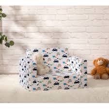 hollyhome soft kids couch 2 in 1 flip