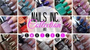 nails inc collection and swatches you