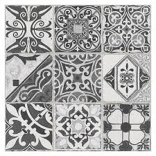 Porcelain mosaic floor and wall tile. Victorian Black White Tiles Edwardian Black White Tiles Grand Taps