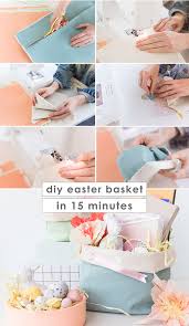 how to make easter baskets with just