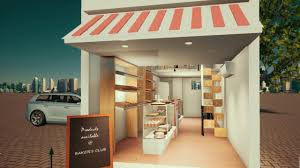 small bakery cafe design