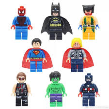 Como podrá ver, este set de construcción de tipo lego duplo está disponible hasta en 4. 8 Figuras Superheroes Tipo Lego Superman Batm Sold Through Direct Sale 156150713