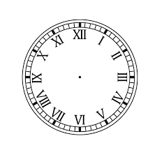 Image result for roman numeral clock