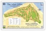 Signed 2014 Open Championship Course Map of Royal Liverpool Golf ...