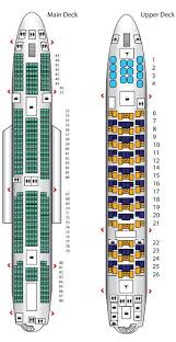 Seating Plan Airbus A380 800 Emirates Seat Map