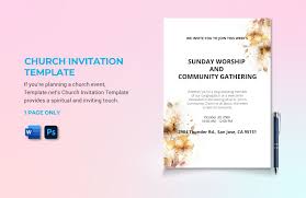 free free church invitation letter