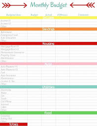 012 Template Ideas Printable Monthly Budget Templates Free