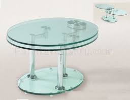 Modern Coffee Table With Round Glass