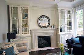 Glass Doors Wall Unit Painted White