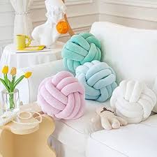 knot pillow ball shaped decorative