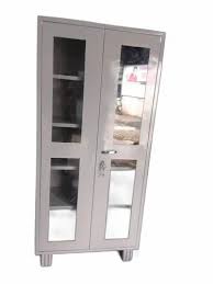 Metal Almirah Glass Door