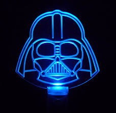 Star Wars Darth Vader Led Night Light Nitelite Nightlight Kids Night Light Star Wars Bathroom Star Wars Bedroom Star Wars Boys Room