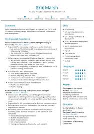 Network engineer resume example for techincal engineering professiona iwth experience as novell network specialist and systems engineer. Radio Access Network Engineer Resume Sample 2021 Resumekraft