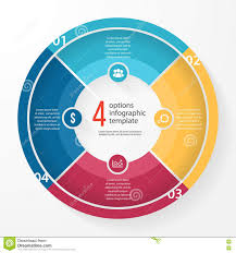 Vector Business Pie Chart Circle Infographic Template Stock