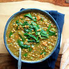 instant pot golden lentil spinach soup
