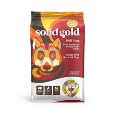 Solid Gold Wolf King With Real Natural Bison Brown Rice Whole Grain Rich Large Breed Holistic Dry Adult Dog Food