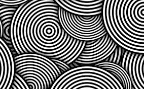 Black White Circles Art Minimalist