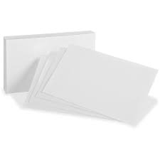 Premium cards printed on a variety of high quality paper types. Oxford Blank Index Cards Plain 3 X 5 White Paper 300 Pack Direct Office Buys