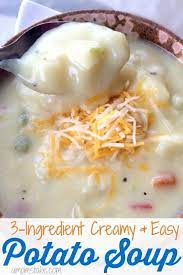 3 ing easy potato soup recipe