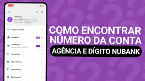 nubank como saber o nÚmero da conta